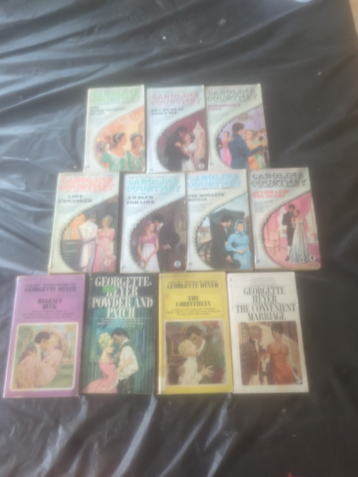Lot Georgette Heyer Caroline Courtney Historical Regency Romance Paperback Books