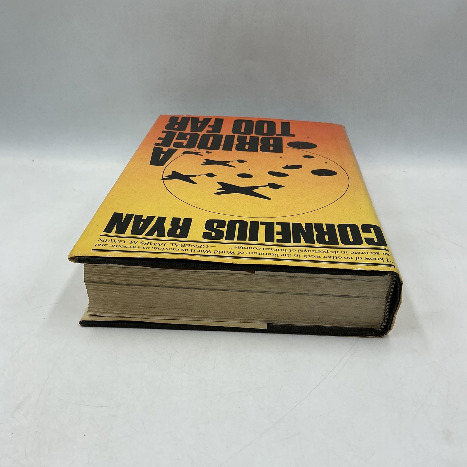 Vintage A Bridge Too Far Cornelius Ryan HC Orange Simon & Schuster 1974 1st Ed