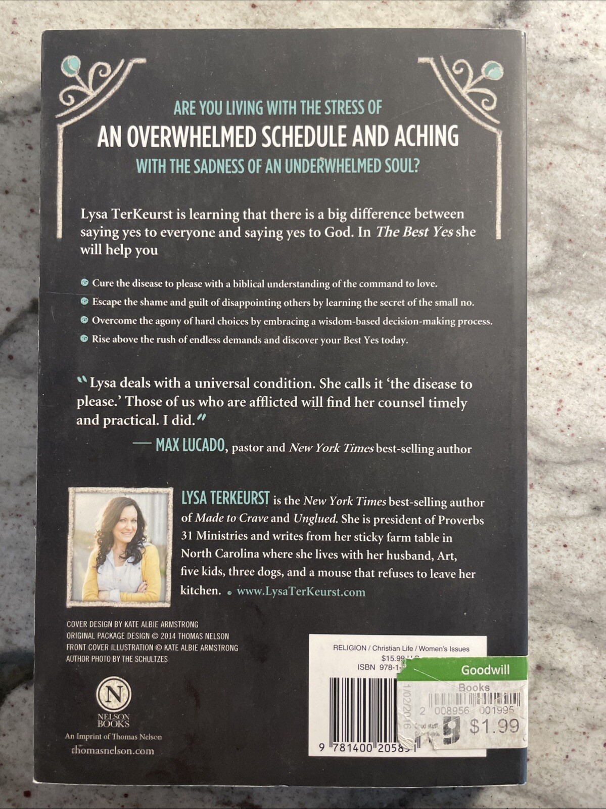 The Best Yes by Lysa TerKeurst (2014, Trade Paperback)