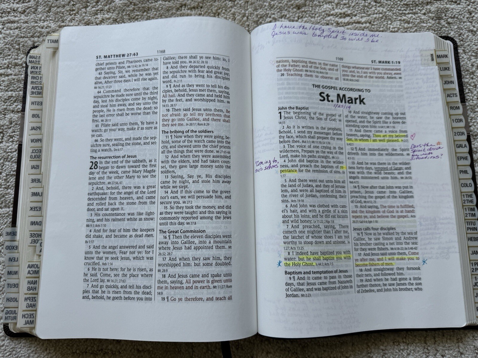 KJV Large Print Wide Margin Bible by Hendrickson Bibles (2013)