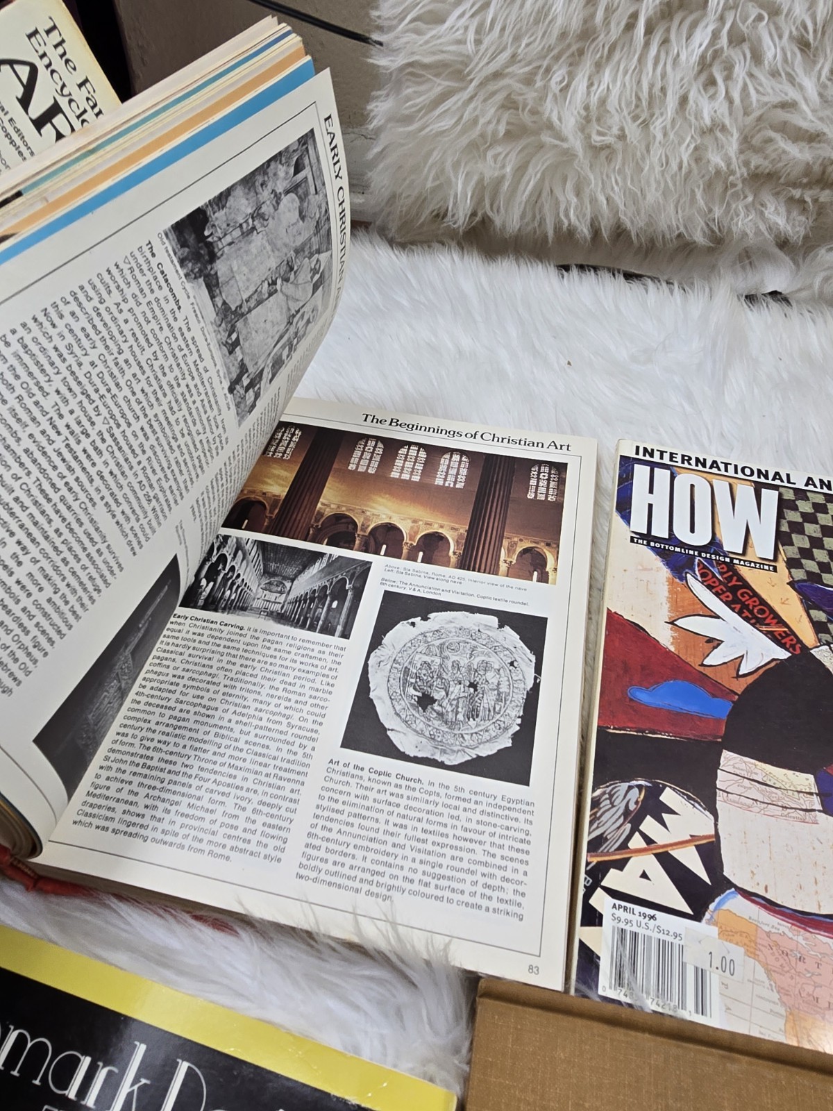 6 Vintage Art Design Color Graphic Print Coffee Table Books How To Bundle B11