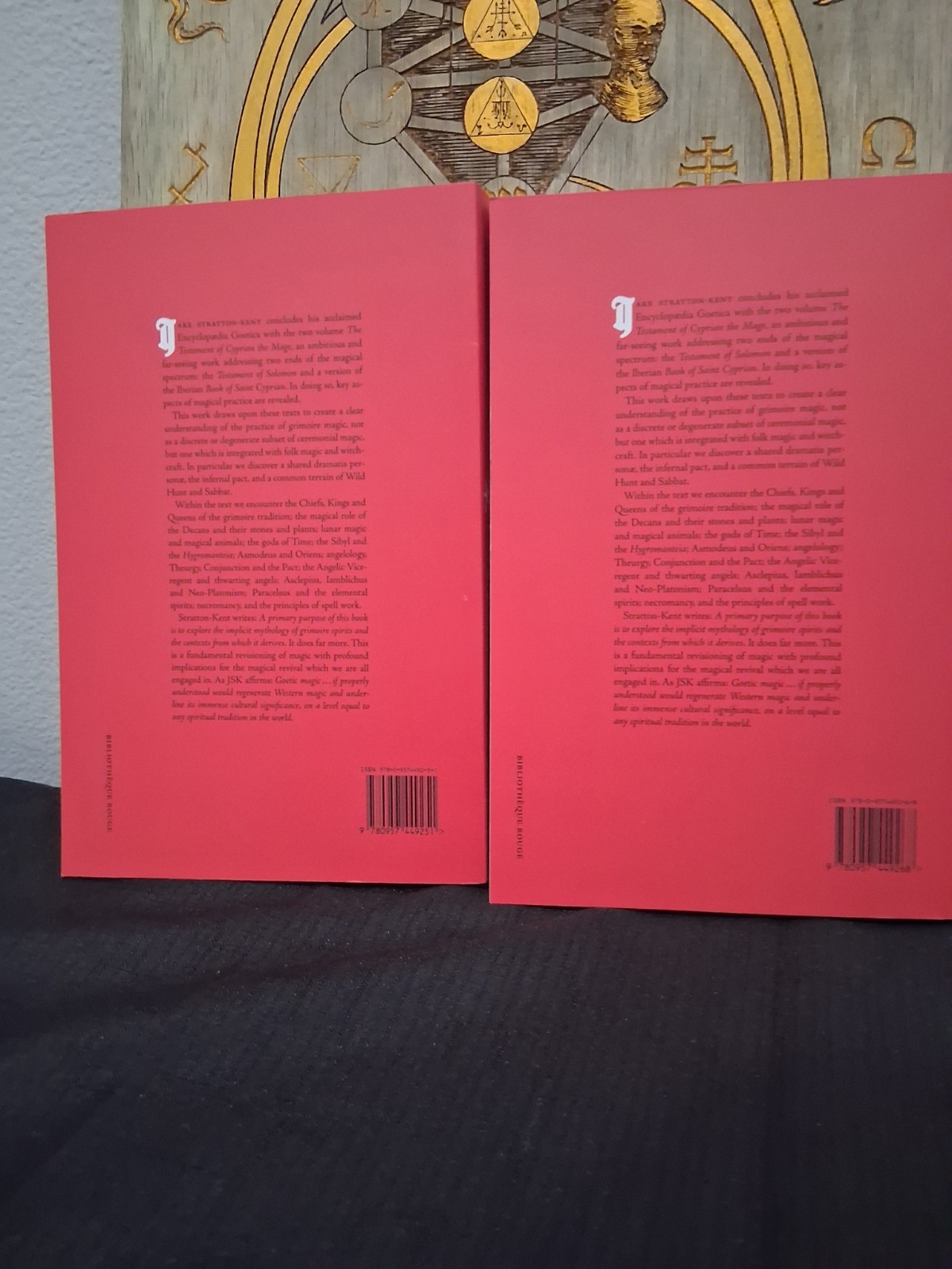JAKE STRATTON-KENT THE TESTAMENT OF CYPRIAN THE MAGE scarlet imprint occult PB