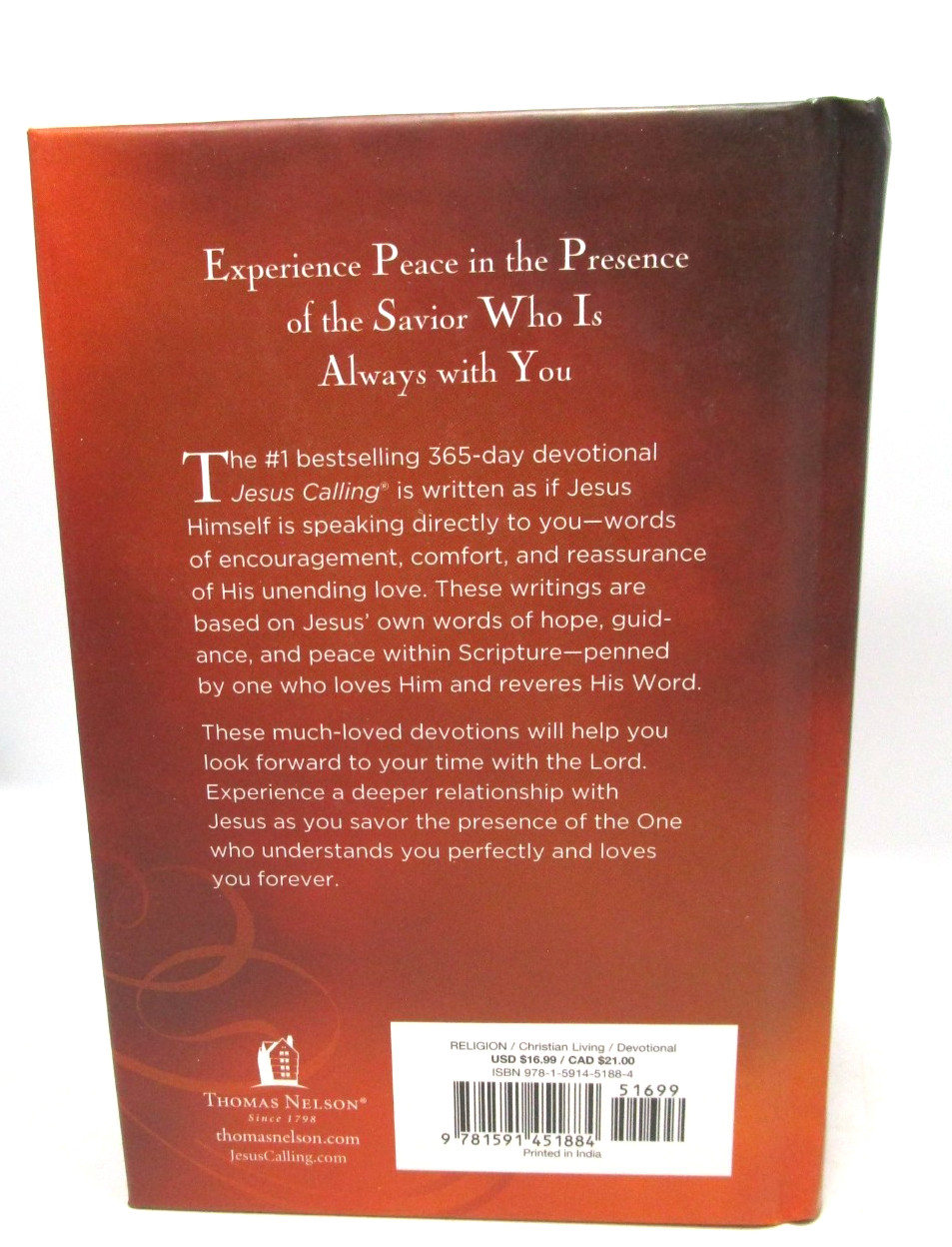 Jesus Calling, Padded Hardcover, with Scripture References: Enjoying Peace i…