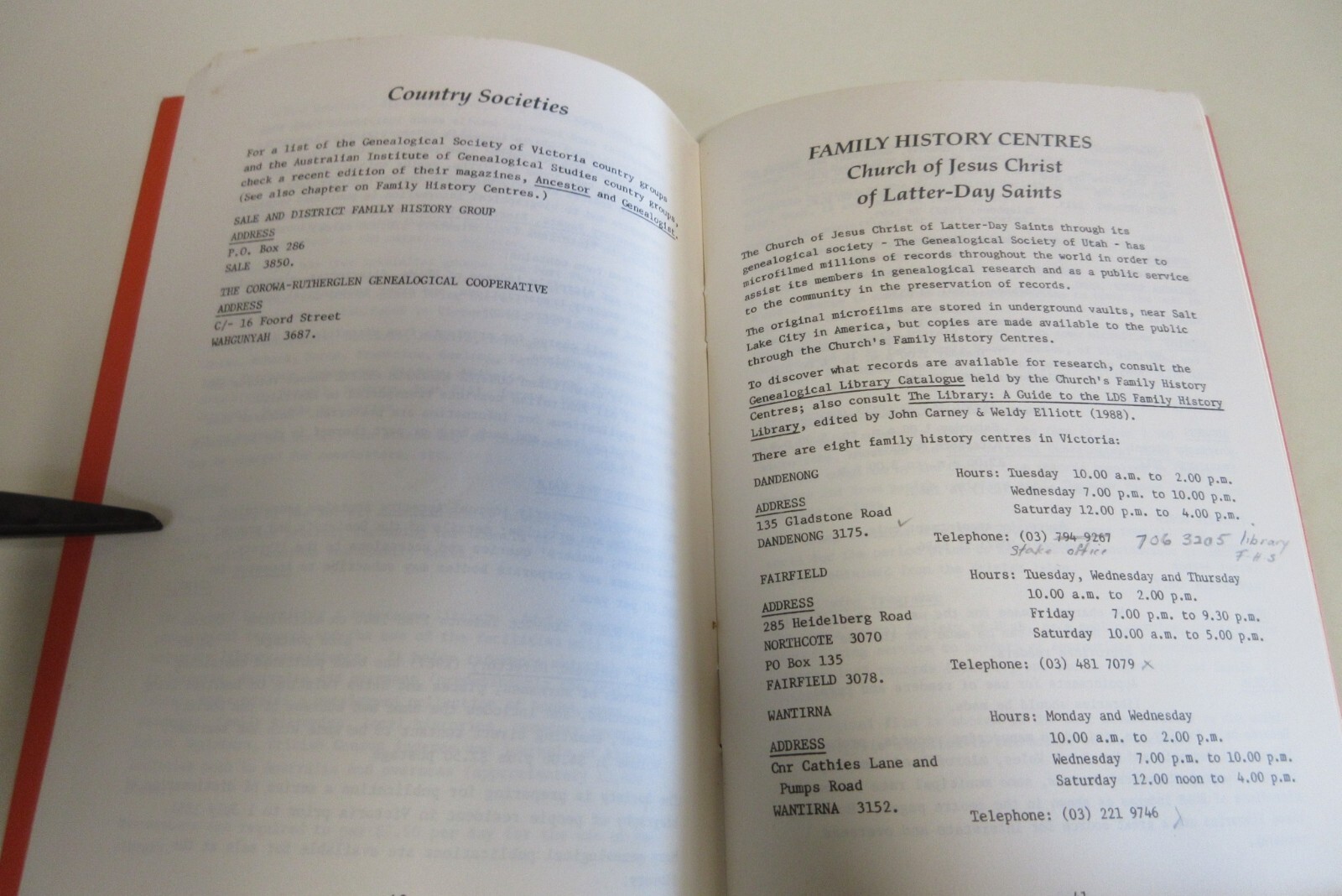 Family and Local History Sources in Victoria – Brown et al. – 106 Pages – 1990
