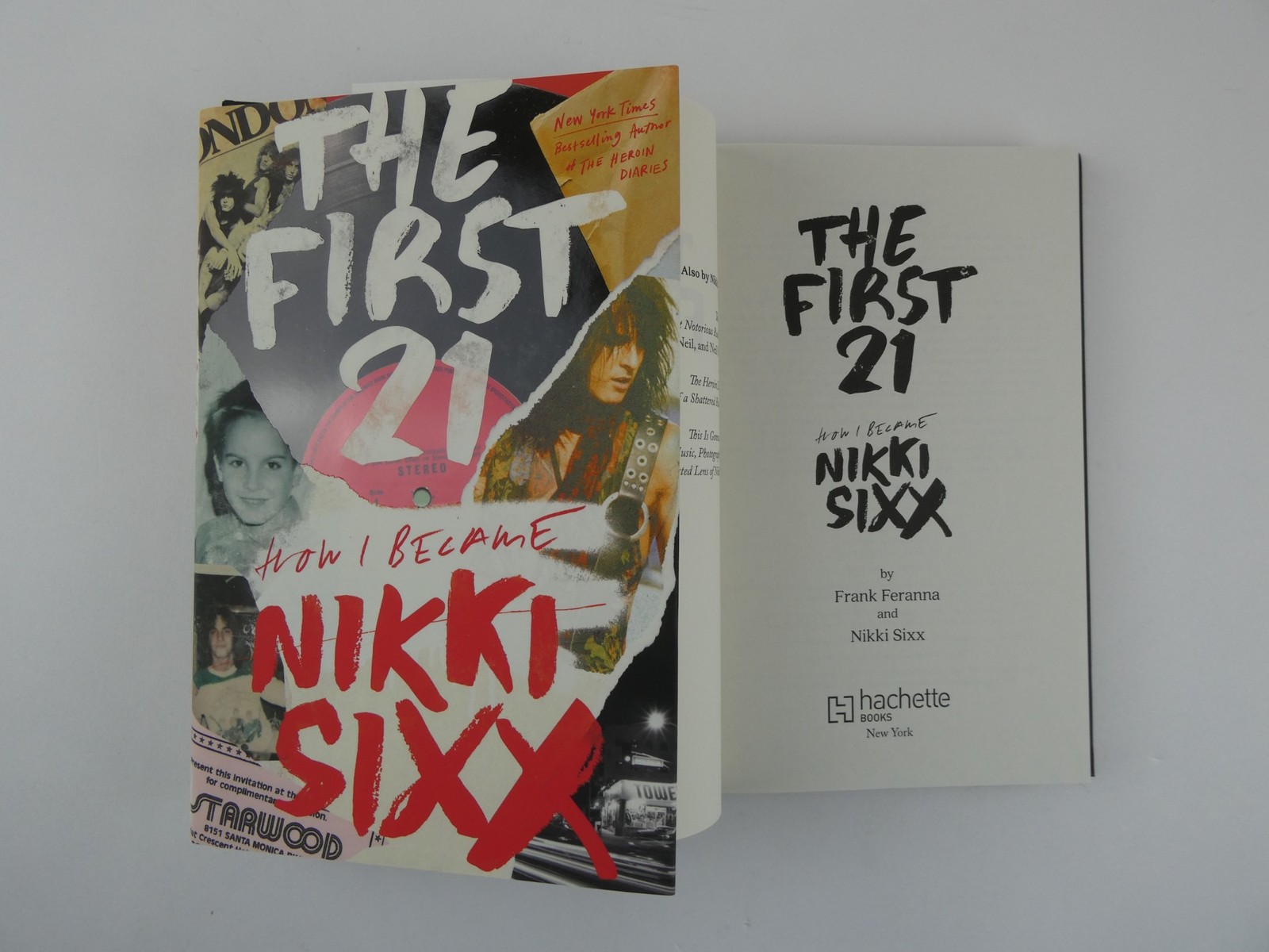 Nikki Sixx Signed The First 21 2021 HC Book 1st Edition Motley Crue