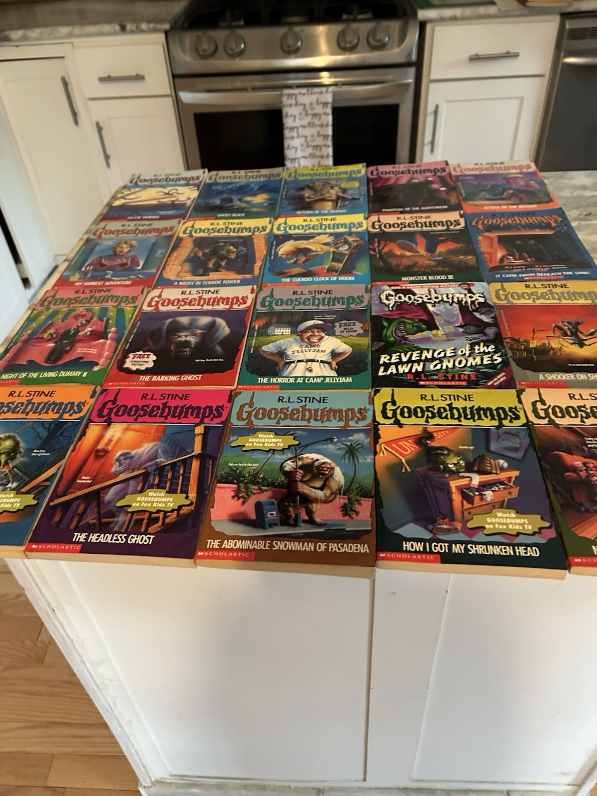 62 Complete Goosebumps Series, 1-62 RL Stine Mix Lot Covers