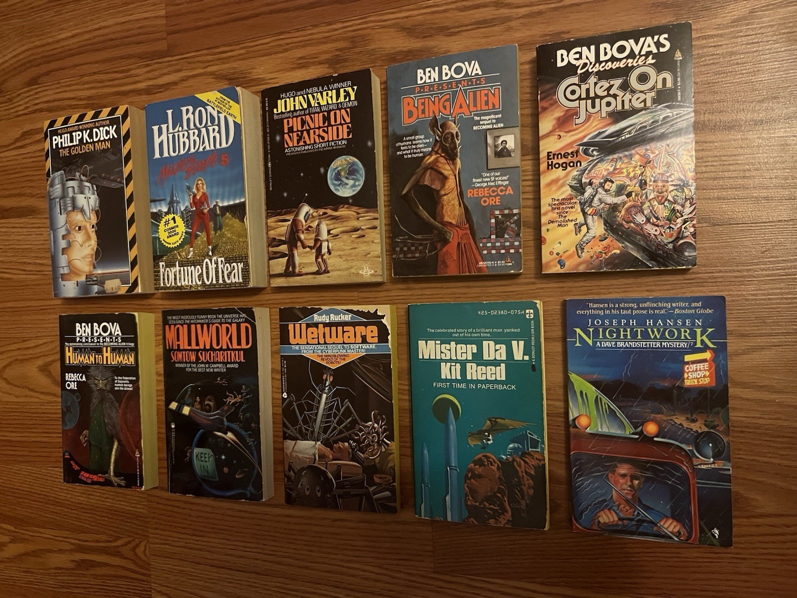 Vintage Science Fiction Paperback Novels Lot of 10