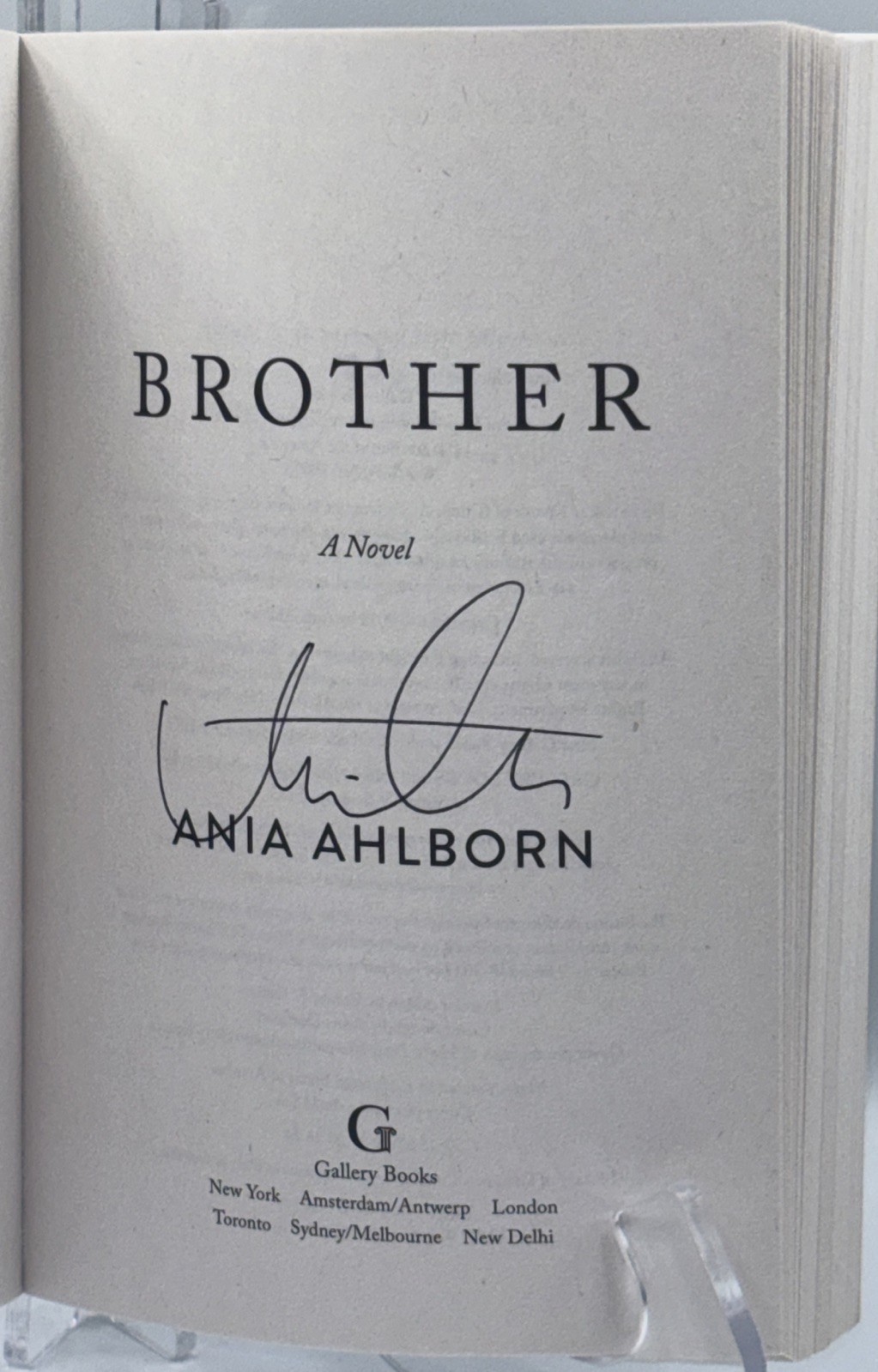 ANIA AHLBORN BROTHER SIGNED AUTOGRAPHED PAPERBACK BOOK HORROR #3