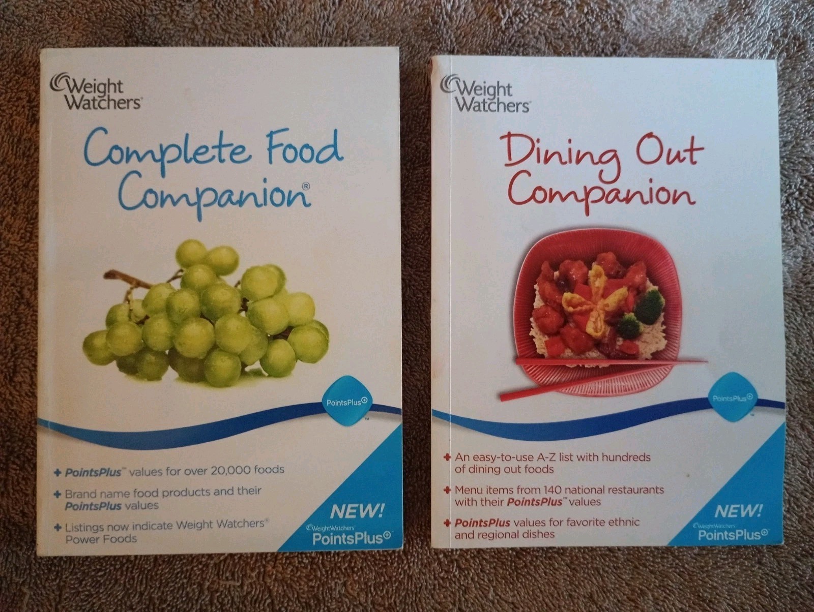 Weight Watchers Complete Food & Dining Out Companion Points Plus Books 2010