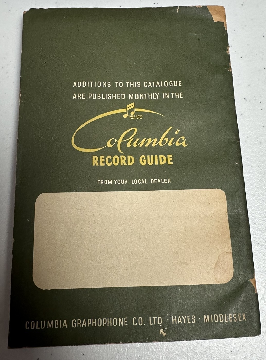 Columbia 1946-47 Catalogue Record Guide Vintage Music Ephemera UK Original