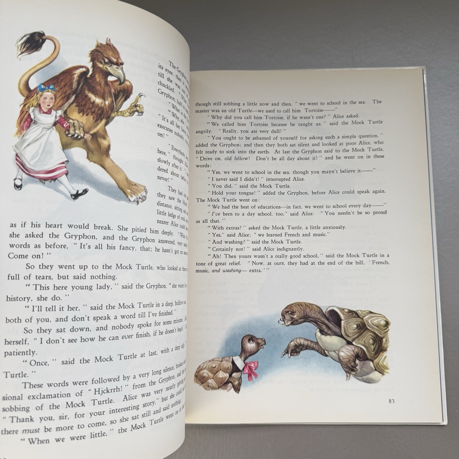 ALICE IN WONDERLAND – LEWIS CARROLL – ILLUST MARAJA-1986 grosset & dunlap hbk