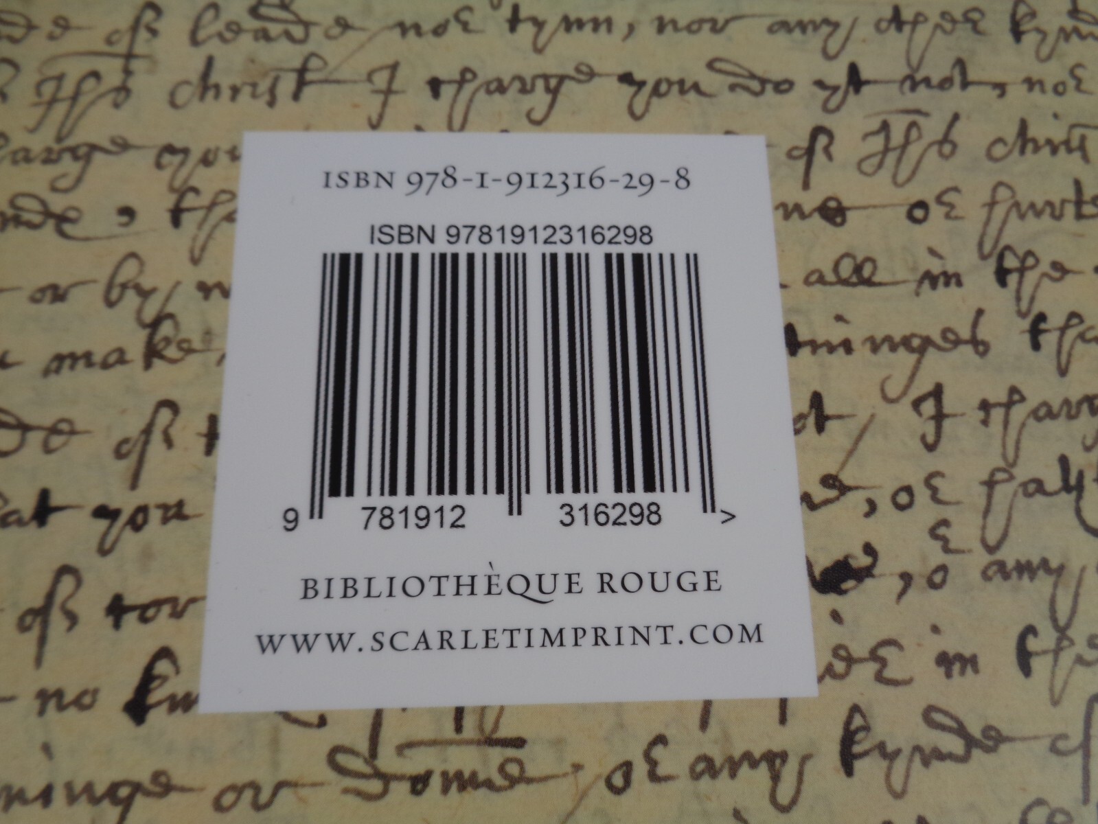 Excellent Booke Of The Arte Of Magicke Scarlet Imprint PB Bibliotheque Rouge