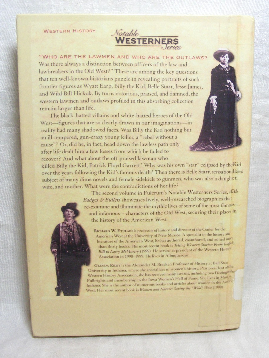 Vintage Book With Badges & Bullets Copyright 1999 Fulcrum Publishing