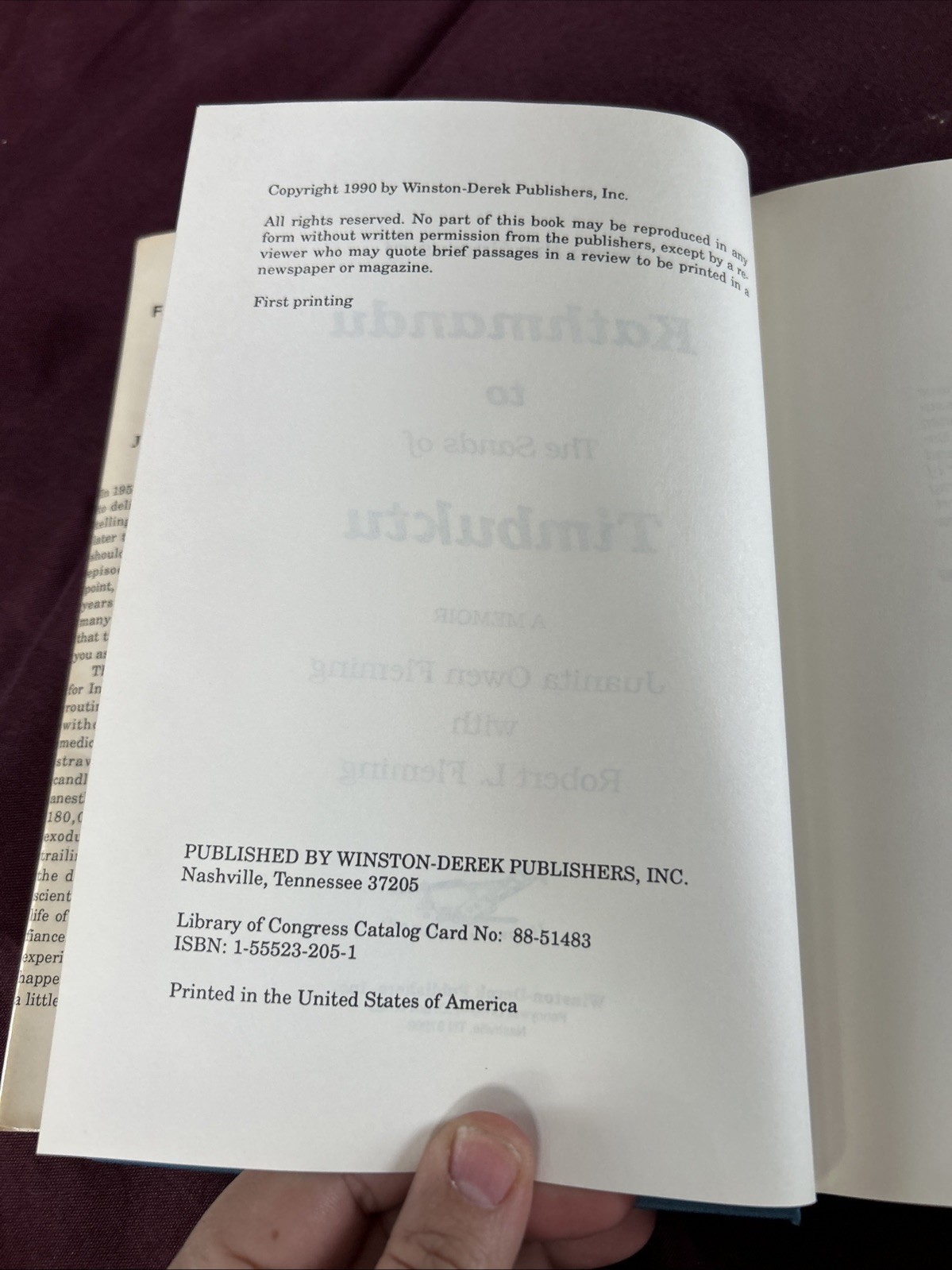 FROM THE SNOWS OF KATHMANDU TO THE SANDS OF TIMBUKTU By Juanita Owen VG