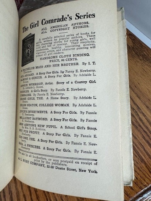 Book- Hardback Antique 1891 “Mellicent Raymond, The Impress of a Gentlewoman”