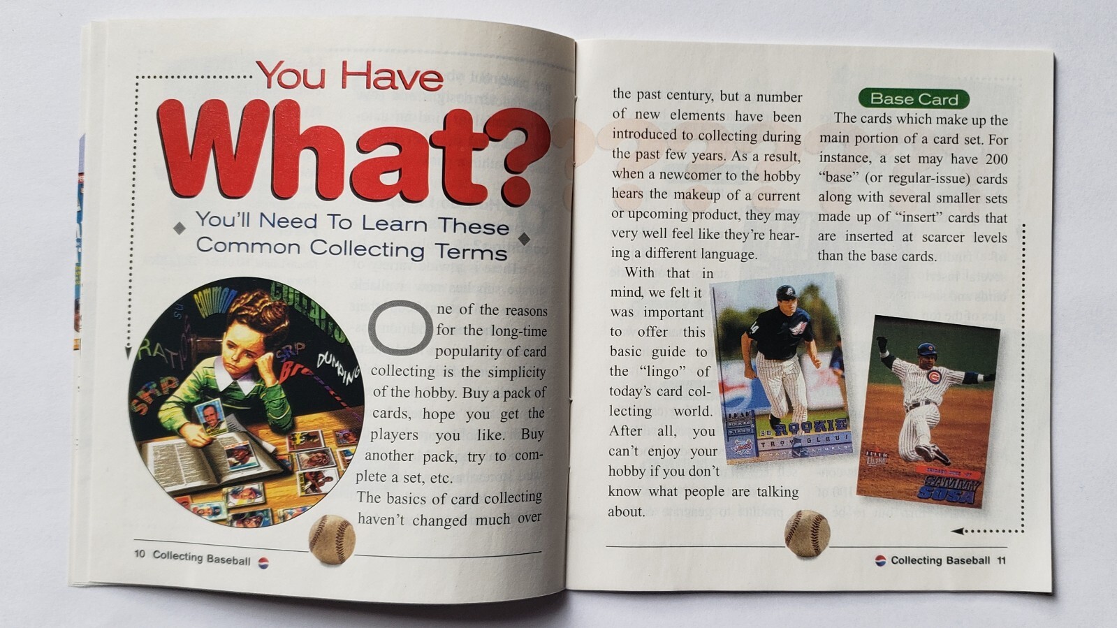 Vintage 2001 Pepsi Collecting Baseball Cards Booklet Magazine Comic MLB Mint