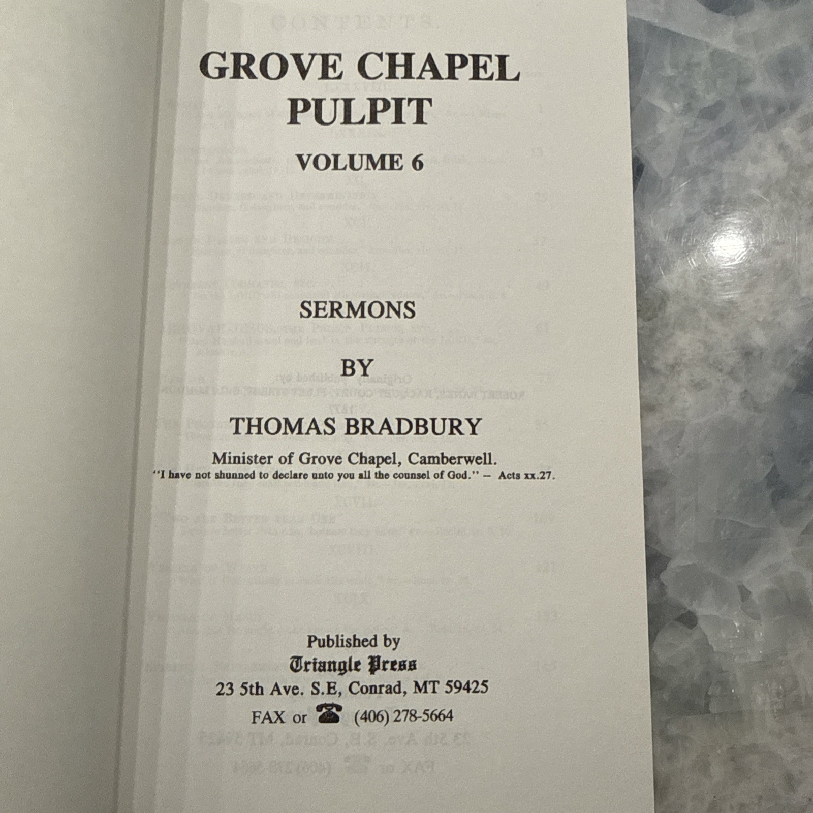 Grove Chapel Pulpit: Sermons by Thomas Bradbury (Vol 1–8, PB)-Baptist, Theology
