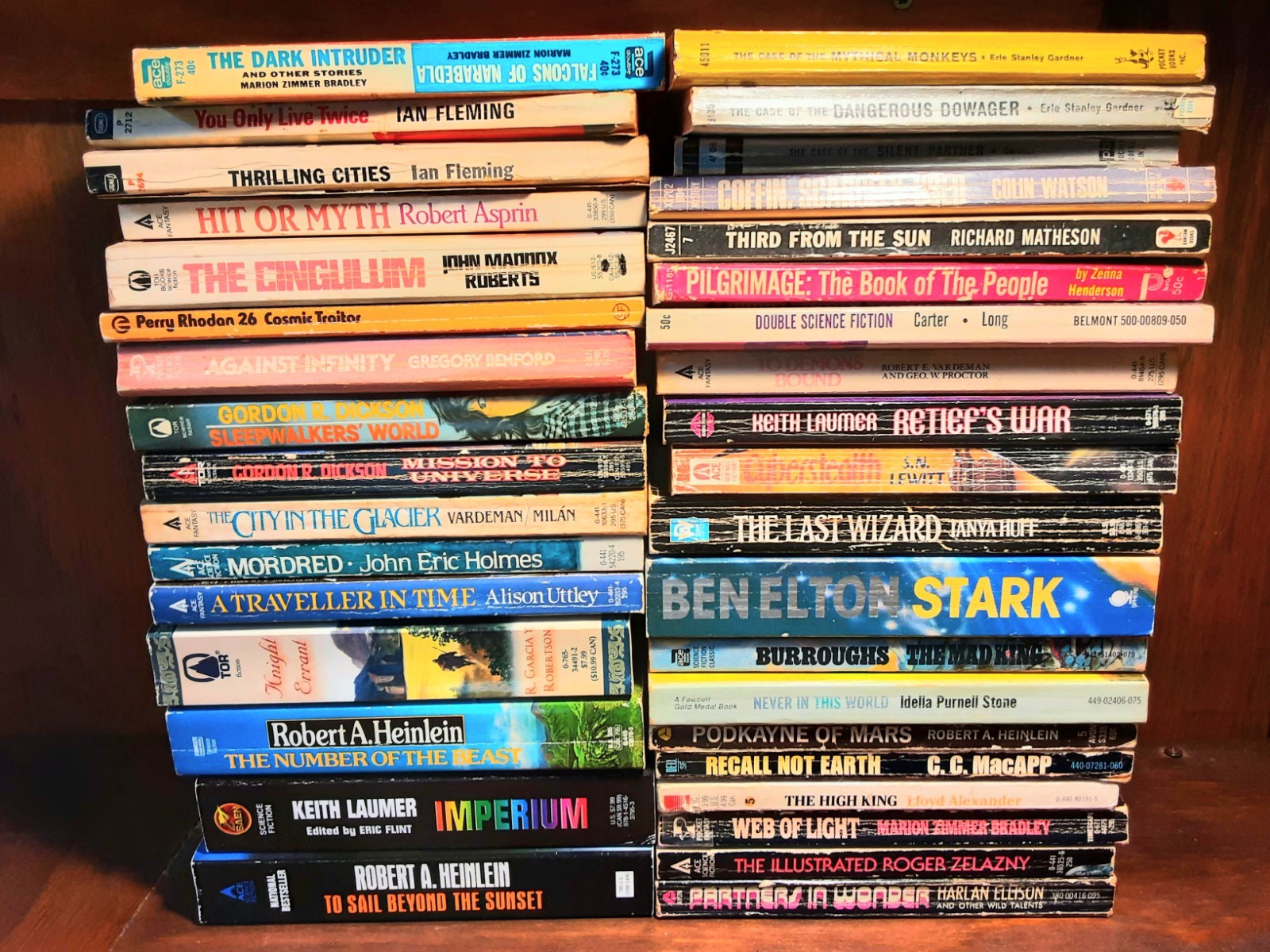 Wholesale Lot 70 Misc Vintage Sci-Fi/Fantasy Paperback Books Poul Anderson More
