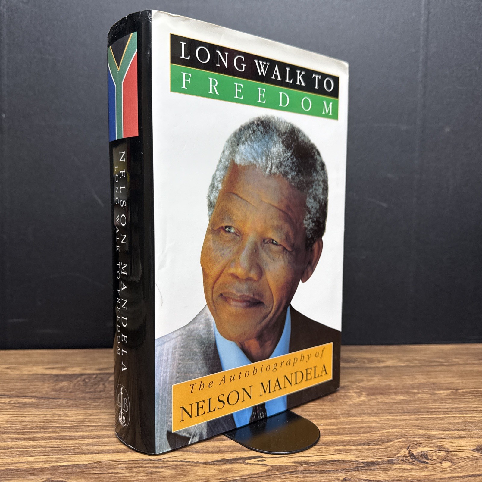 FLAT SIGNED Nelson Mandela / Long Walk to Freedom ~ 1994 1st/16th HC/DJ