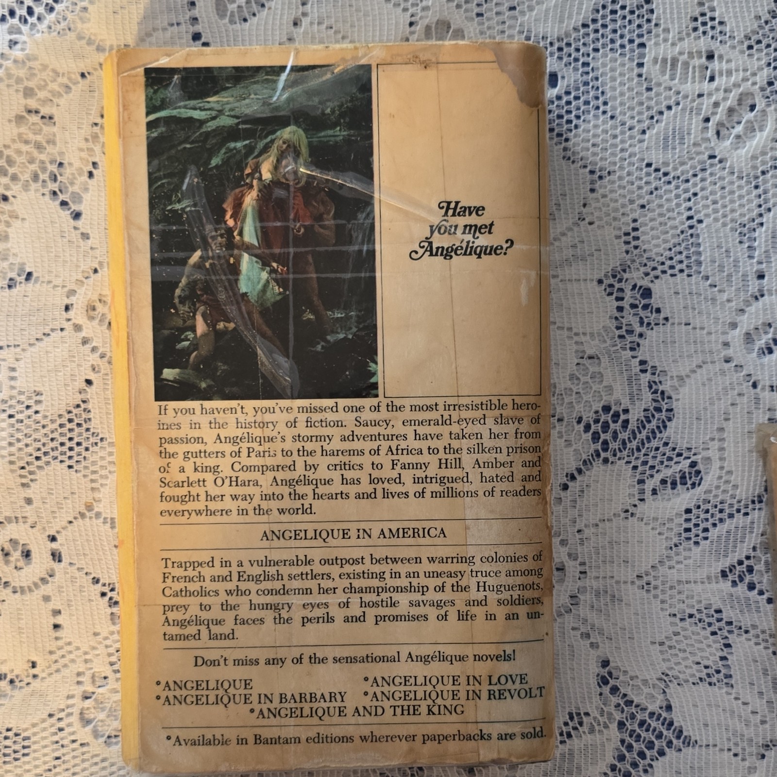 Bantam Books The Countess Angelique Sergeanne Golon Paperback 1968 Translated