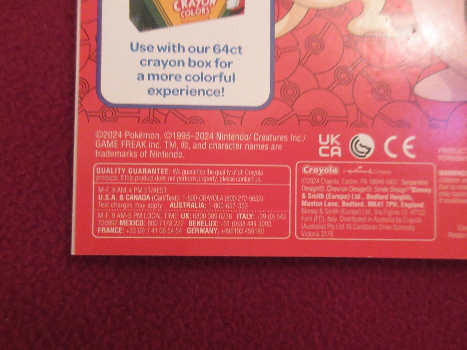 2024 Marvel ” POKEMON ” CRAYOLA Jumbo Coloring & Activity Book 96 PAGES