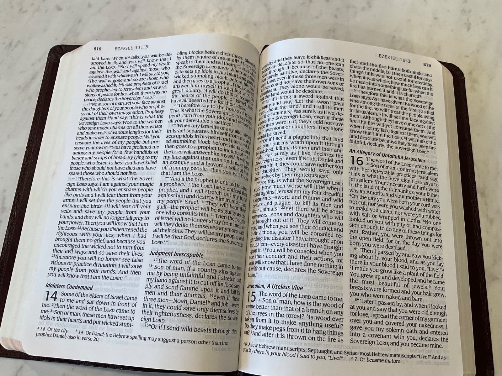 Bible NIV 1984 Large Print Thinline Burgundy Bonded Leather Excellent Condition