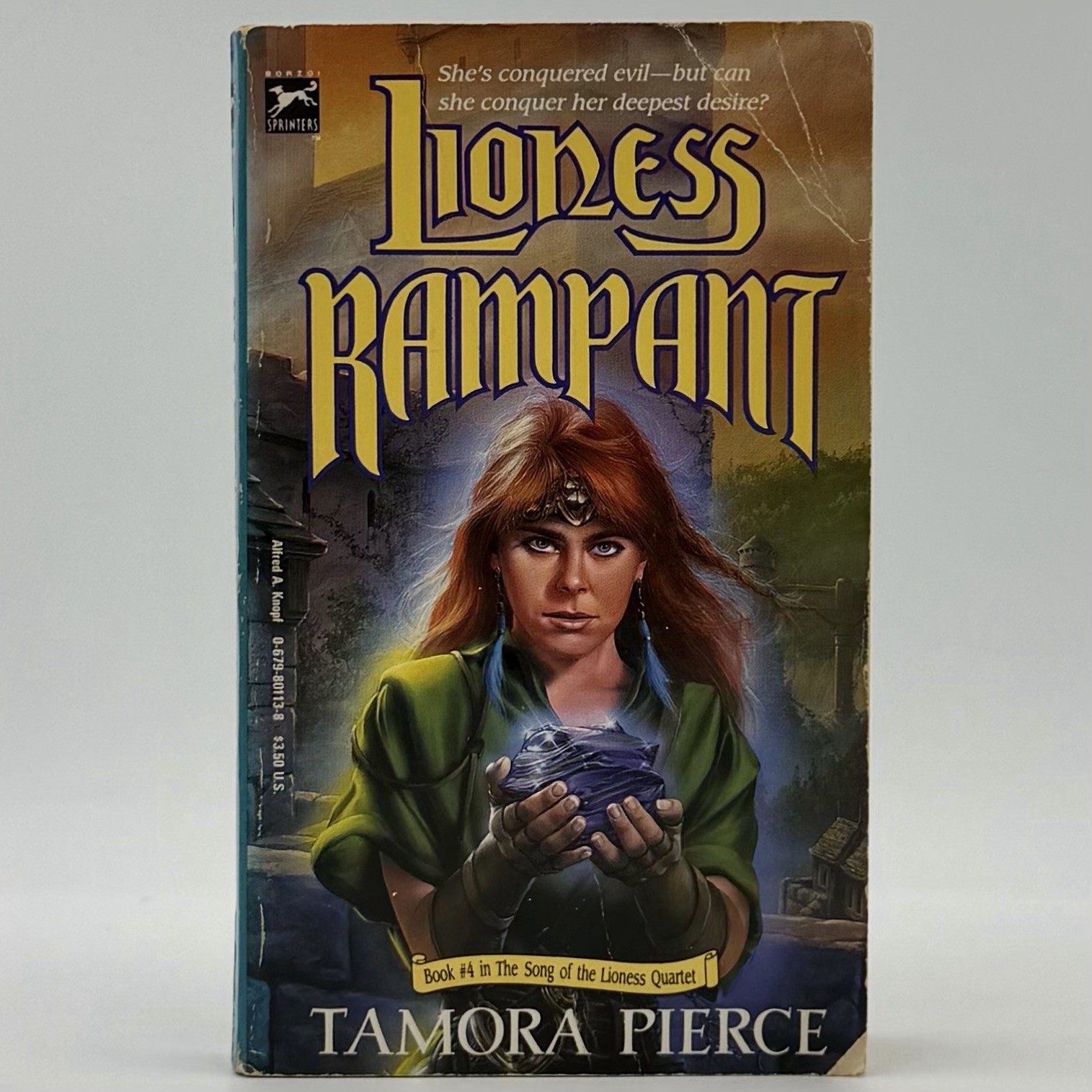 Song of the Lioness 1-4 – Tamora Pierce (mmpb set, 1st prints) Borzoi, 1989-1990