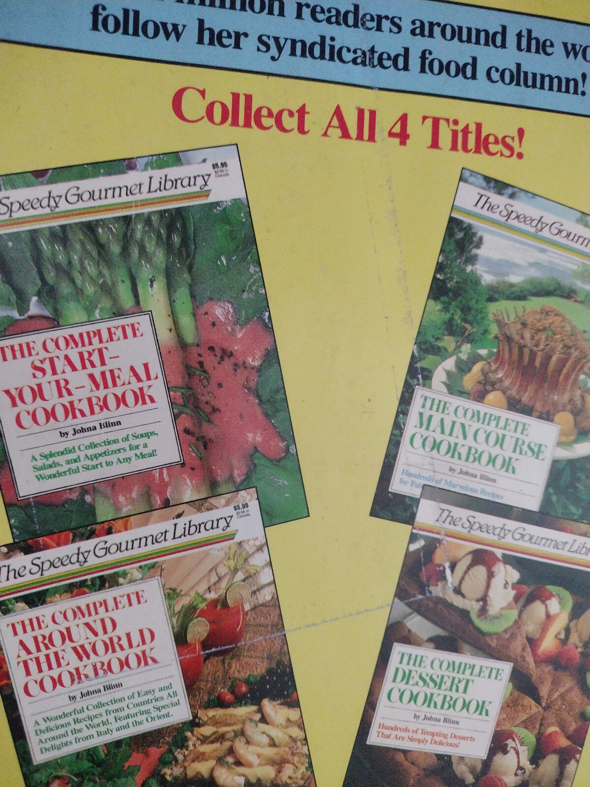 Speedy Gourmet Library The Complete Main Course Cookbook Recipes 1987 Softcover