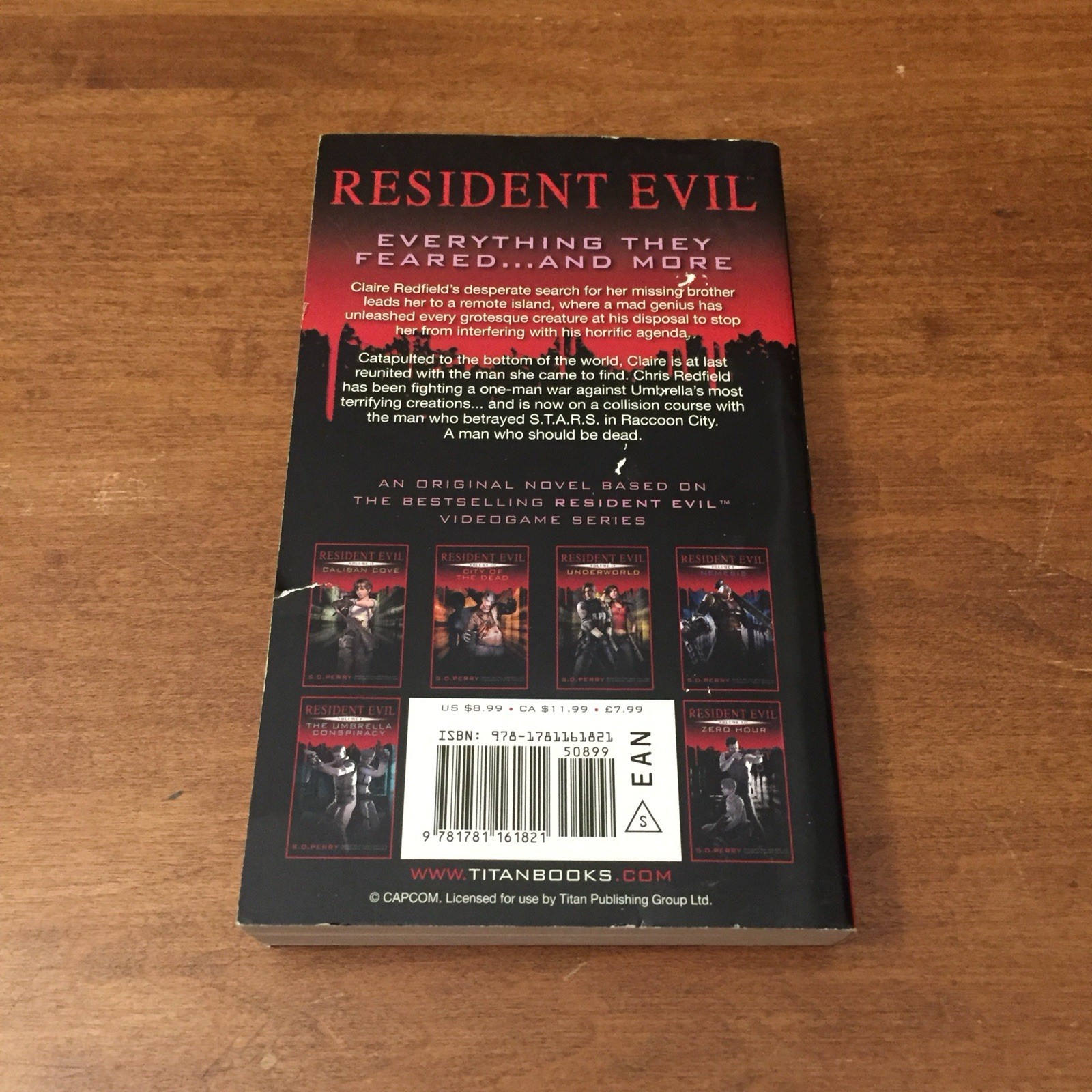 Resident Evil: Code Veronica by S.D. Perry 2012 Titan Books MMPB Good