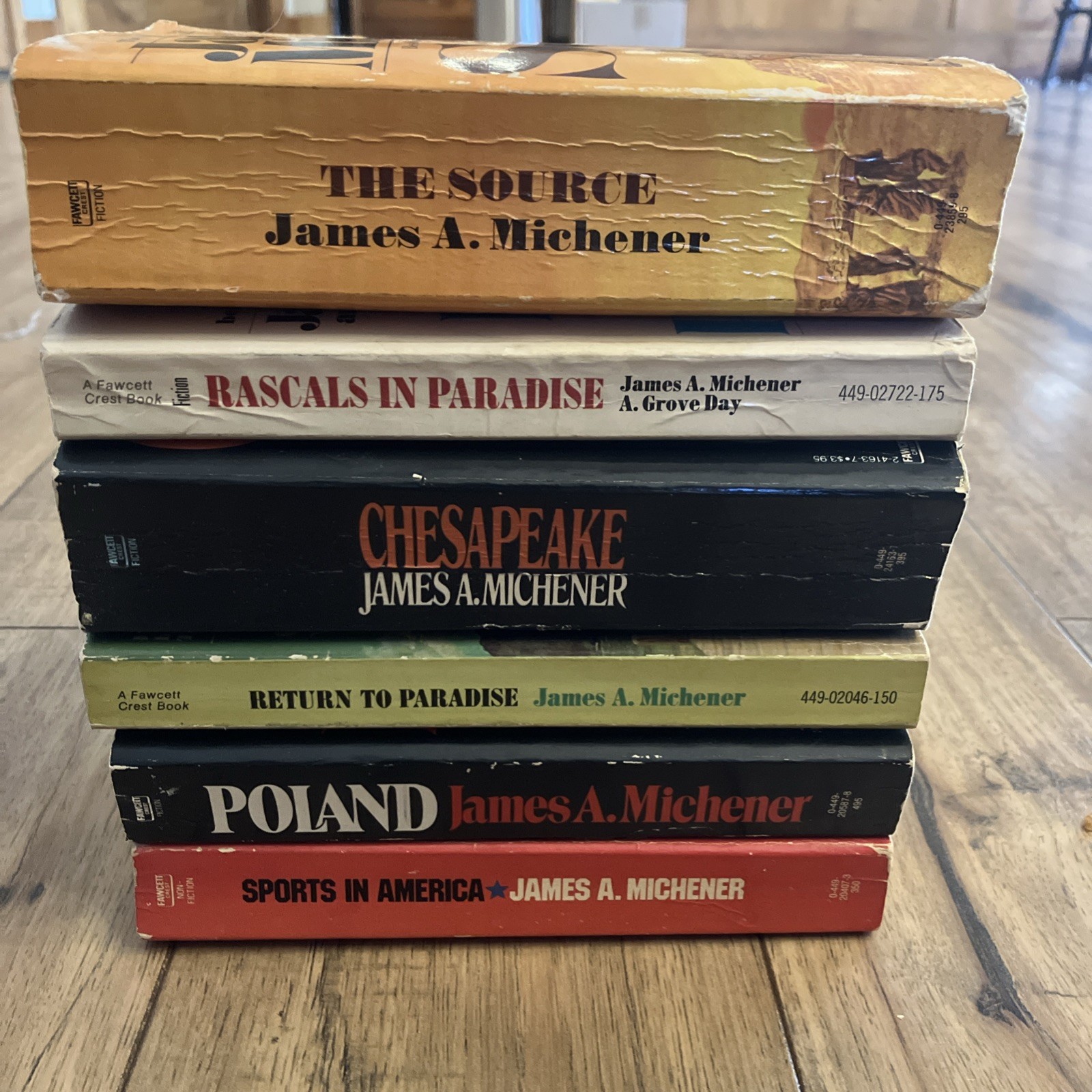 James A. Michener lot of 6 vintage PB books Historical, Adventure good preowned