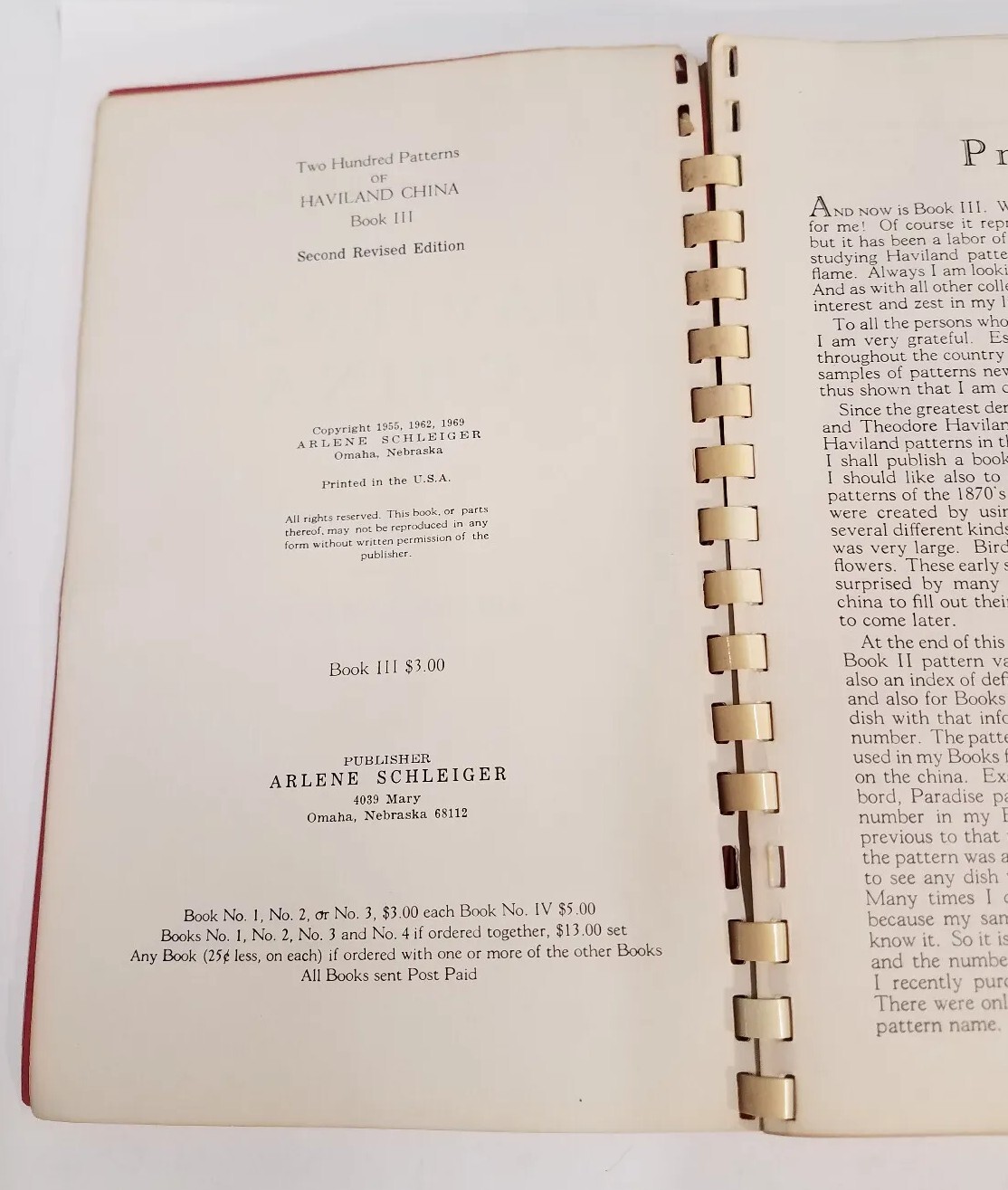 Two Hundred Patterns of Haviland China Book III Clean 1969 over 134 pages