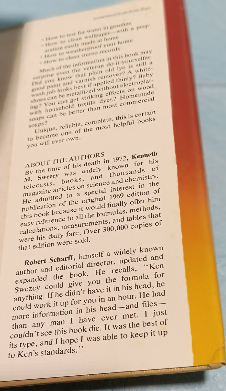 Formulas Methods Tips & Data for Home and Workshop HC Robert Scharff 1979