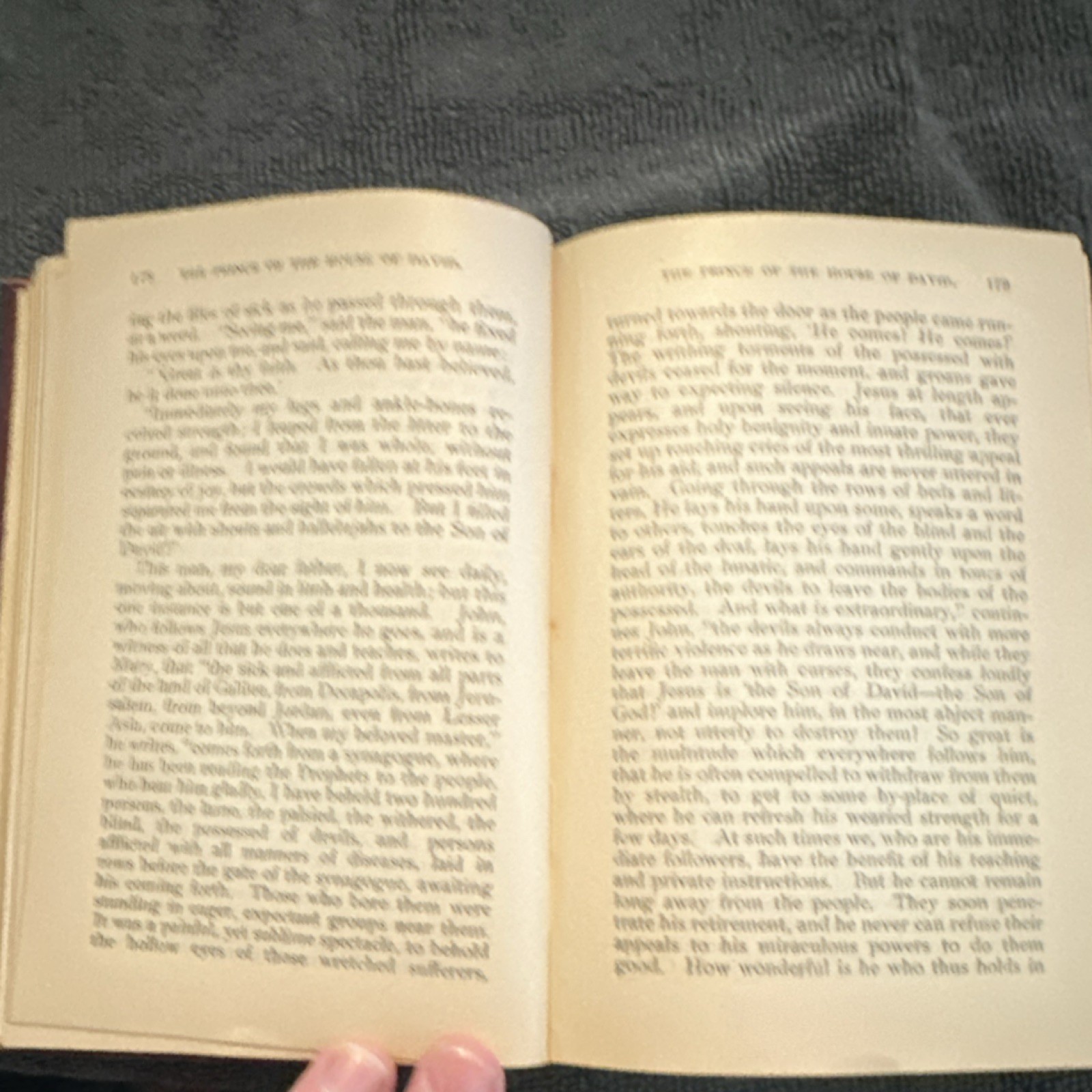 The Prince of the House of David by J. H. Ingraham HC, Illus., Inscribed