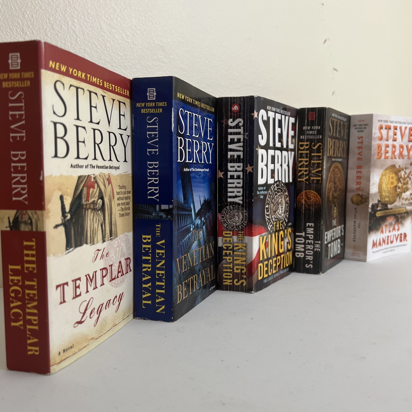 Steve Berry Cotton Malone Series 5 Book Lot Templar Legacy Deception Thriller