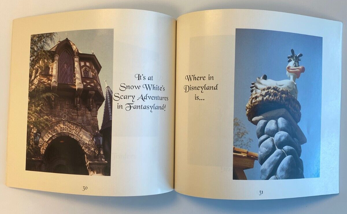 Where in Disneyland Park Book Paperback 62 Pages 1994 NOS
