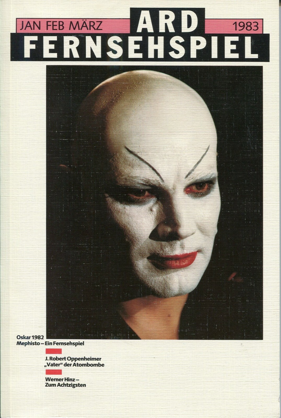 ARD FERNSEHSPIEL JANUAR FEBRUAR MÄRZ 1983 (16x24cm) 120 Seiten