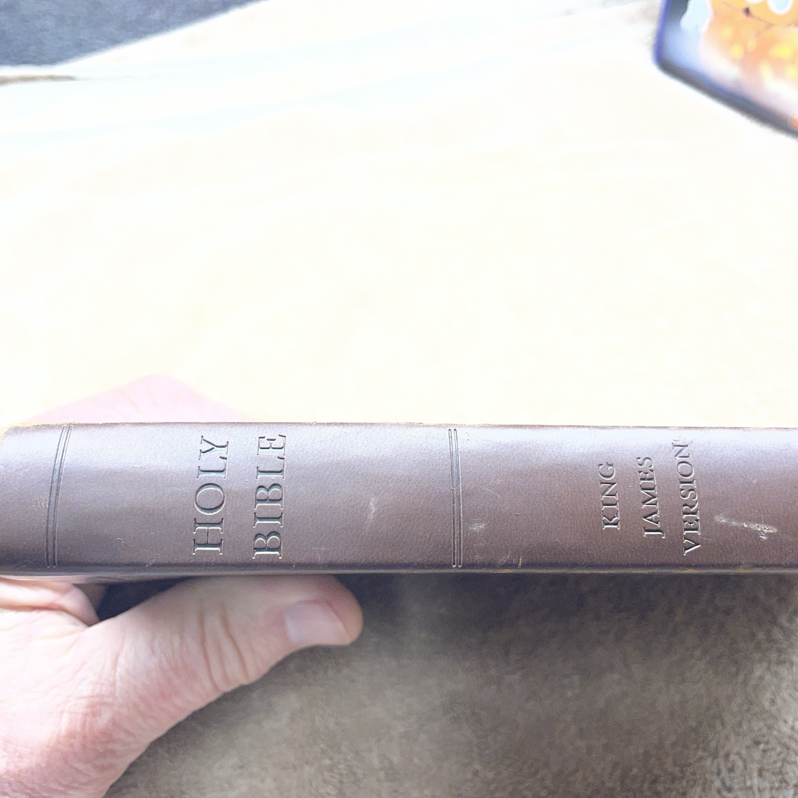 Gift Bible KJV by Hendrickson Publishing Leather Brown Color Maps Unused
