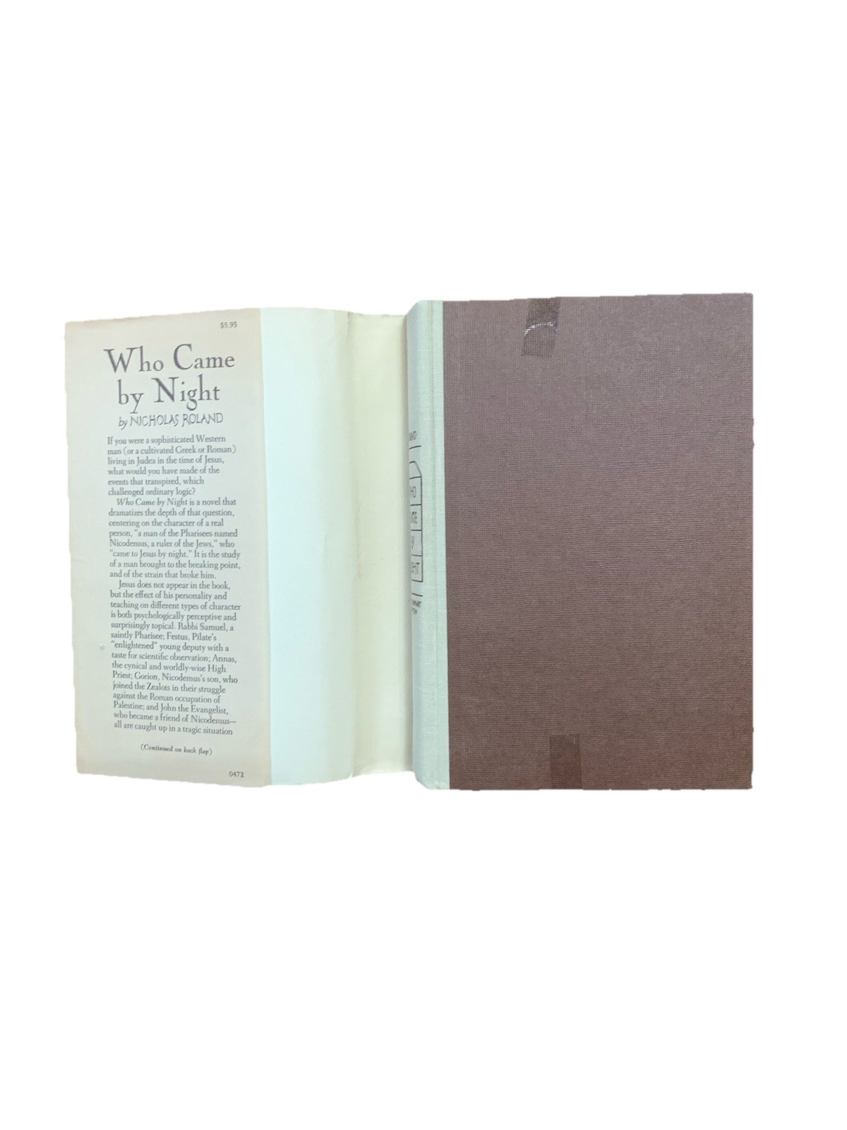WHO CAME BY NIGHT By Nicholas Roland – Hardcover *Excellent Condition* DJ Book