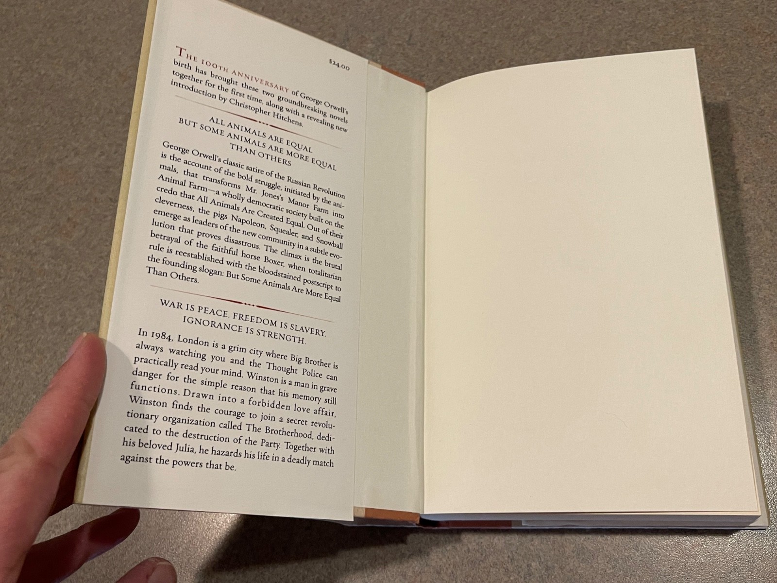 Animal Farm & 1984 George Orwell (First Edition, 25th Printing Hardcover DJ)