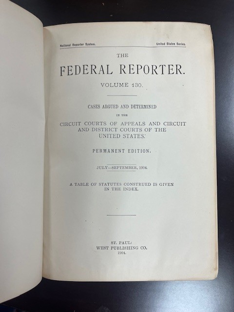 Lot of 5 Federal Reporter Antique Law Books 1900s Vols 129 130 131 132 140