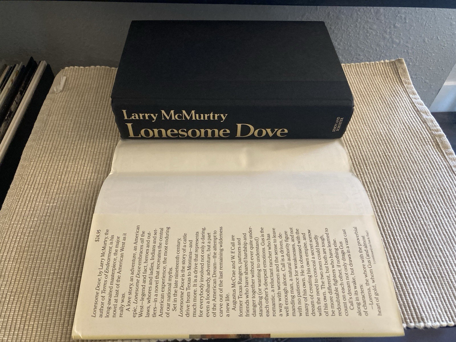 Lonesome Dove by Larry McMurtry – 1985 Hardcover! – 1st Edition/Later Print!