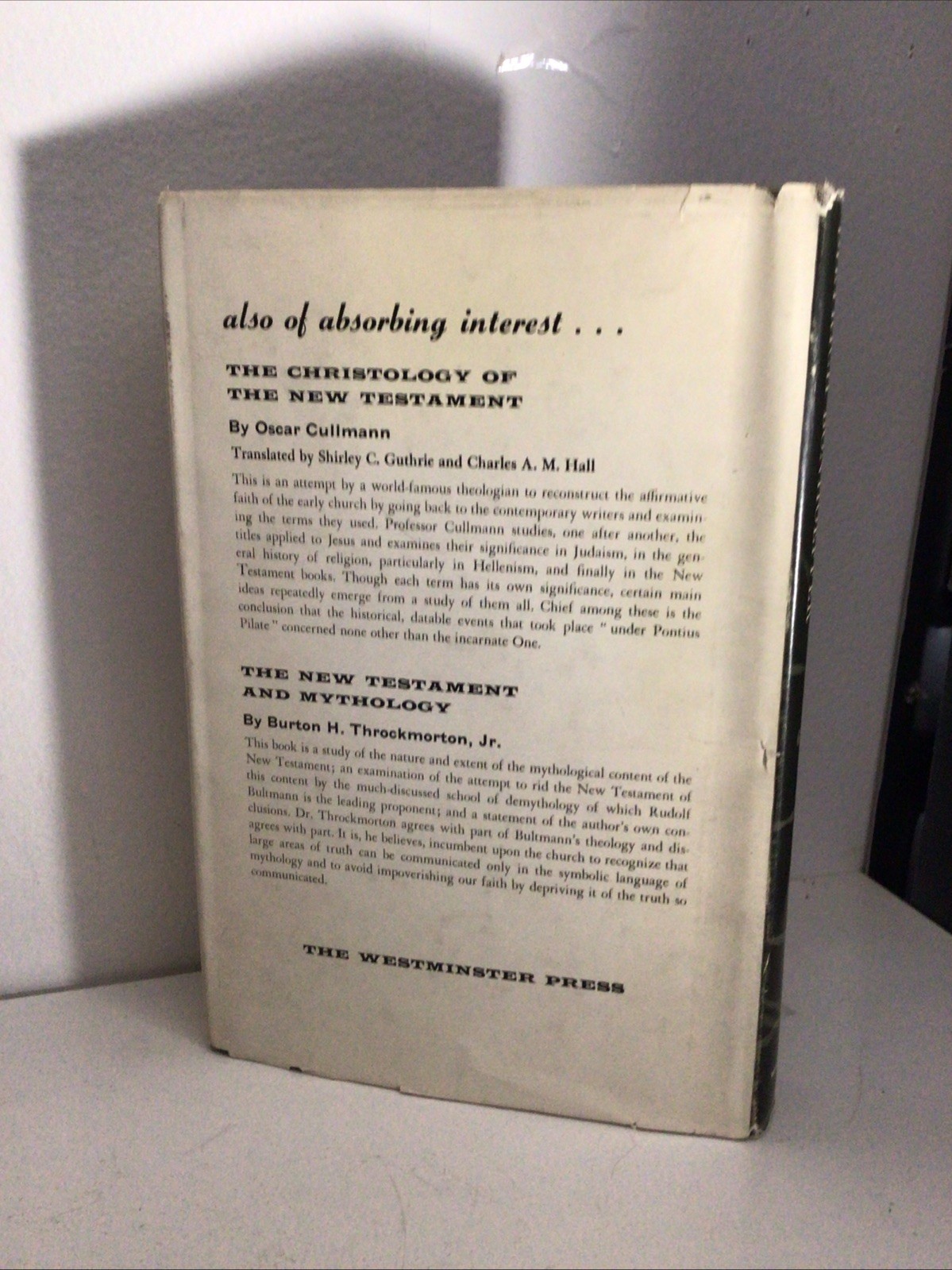 The Theology of Deitrich Bonhoeffer John D Godsey HC 1960 Westminster Press