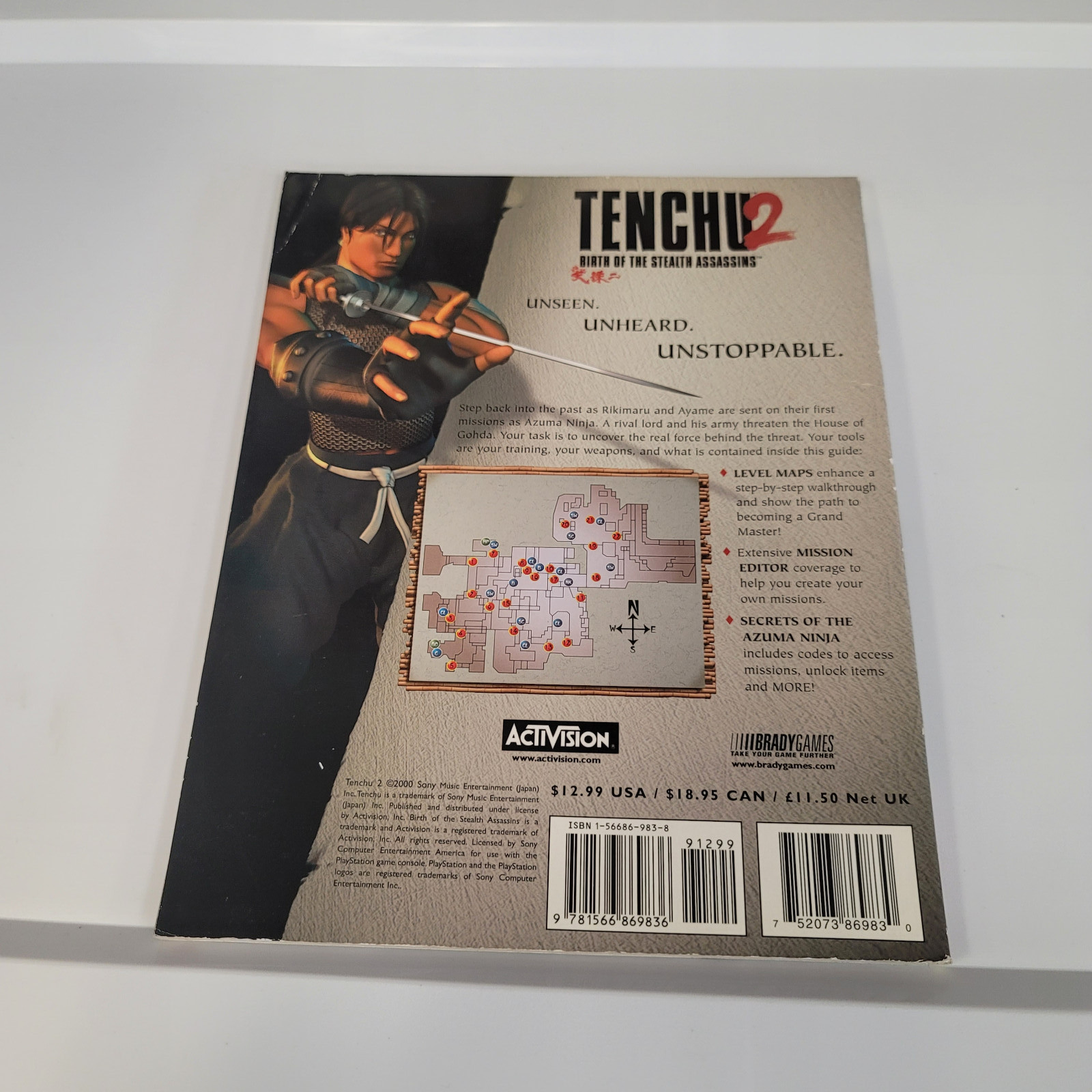 Tenchu 2: Birth of the Stealth Assassins Brady Games Strategy Guide Great Shape