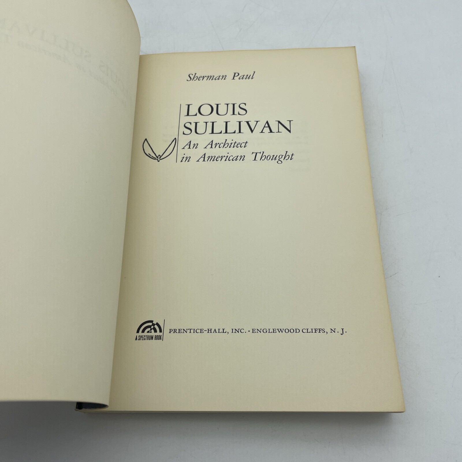 Louis Sullivan A Spectrum Book 1962 By Sherman Paul