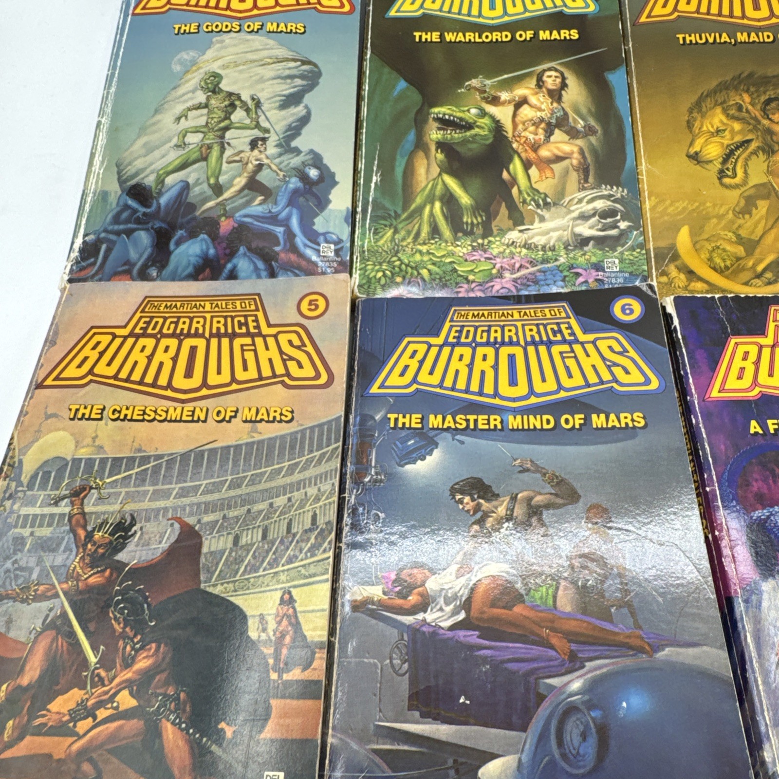 The Martian Tales of Edgar Rice Burroughs Lot of 9 Vols. 2 3 4 5 6 7 9 10 11