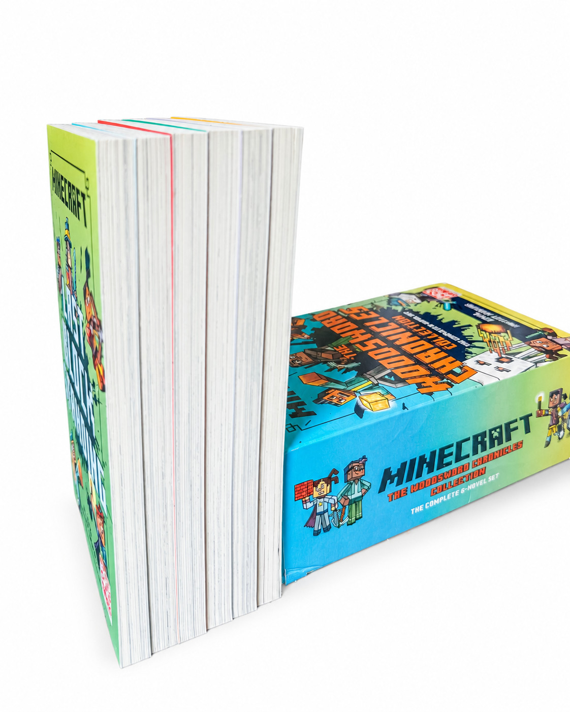 Minecraft The Woodsword Chronicles Collection Complete 6 Book Box Set Mojang