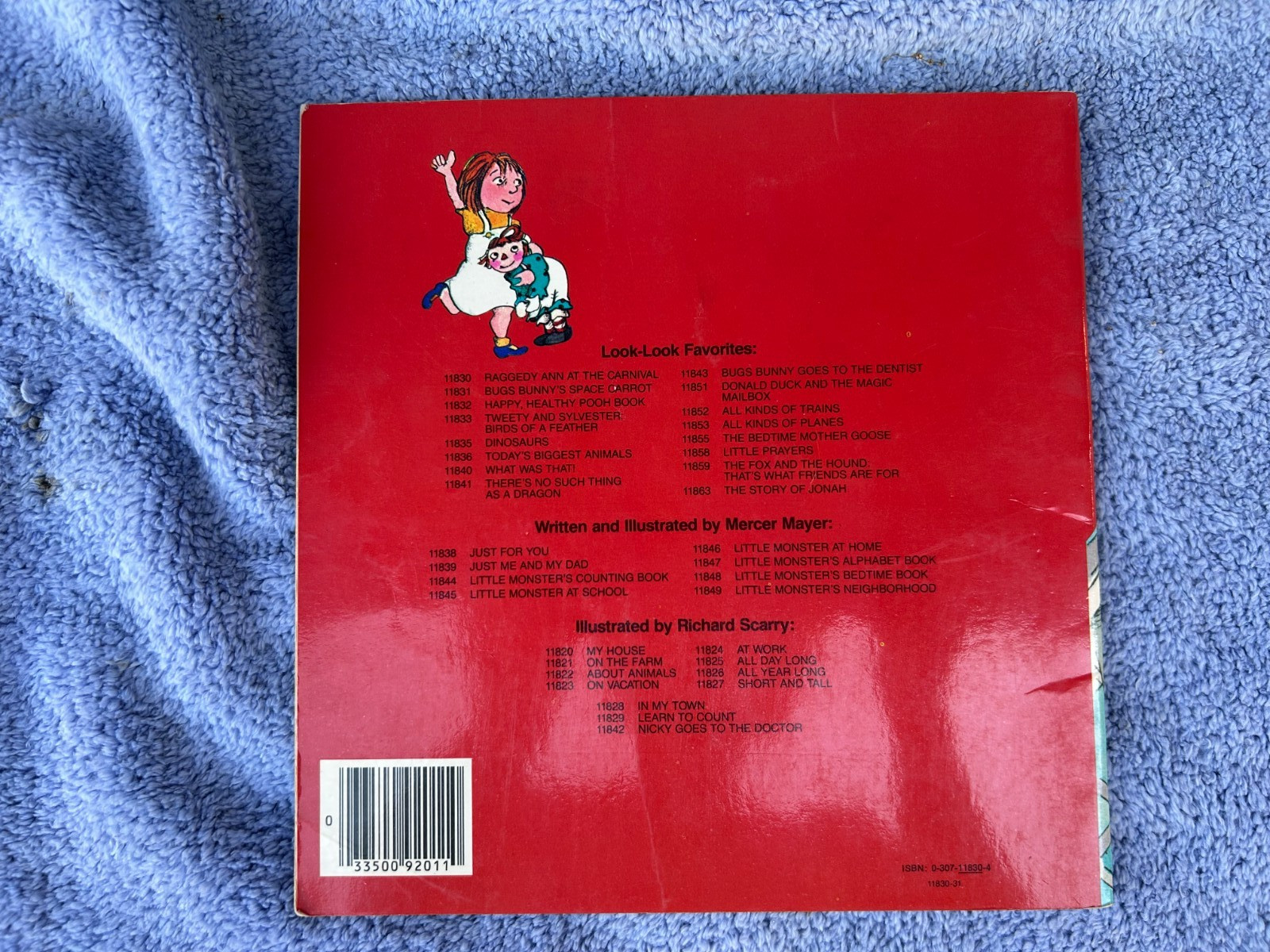 1977 GOLDEN LOOK-LOOK BOOK $1.25 – RAGGEDY ANN AT THE CARNIVAL – NO MARKS