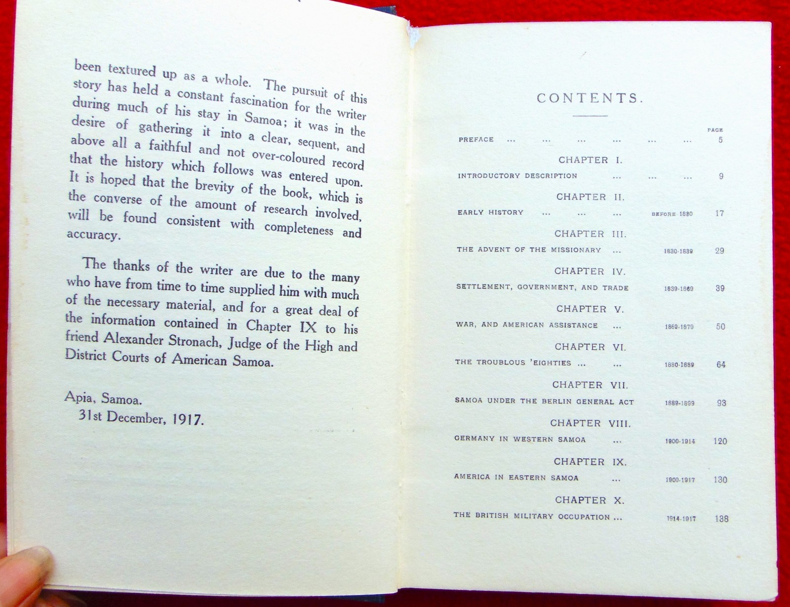 RARE ANTIQUE ORIGINAL 1918 BOOK “HISTORY OF SAMOA” ~ BY R.M. WATSON, L.L.B.