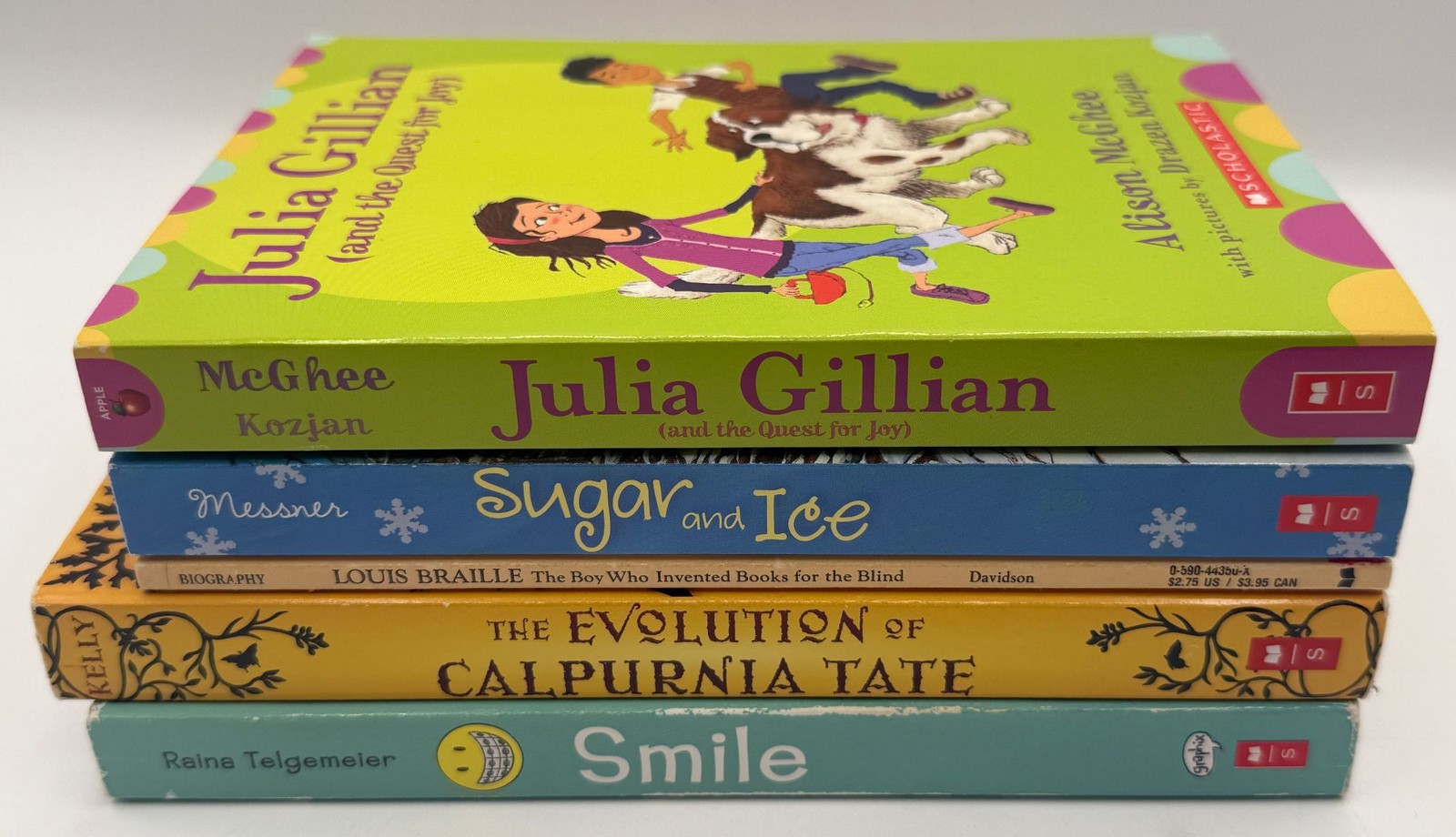 Scholastic Intermediate Reader 5pk Julia Gillian Sugar&Ice Smile Calpurnia Tate