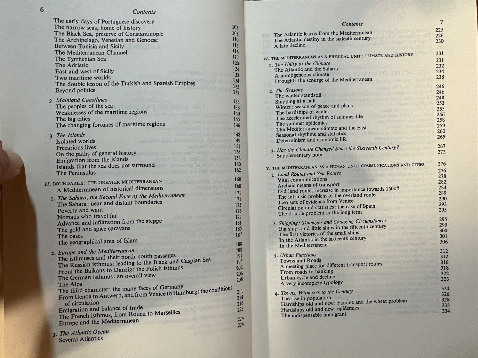 The Mediterranean by Fernand Braudel 2 Volumes Set (hc 1973)